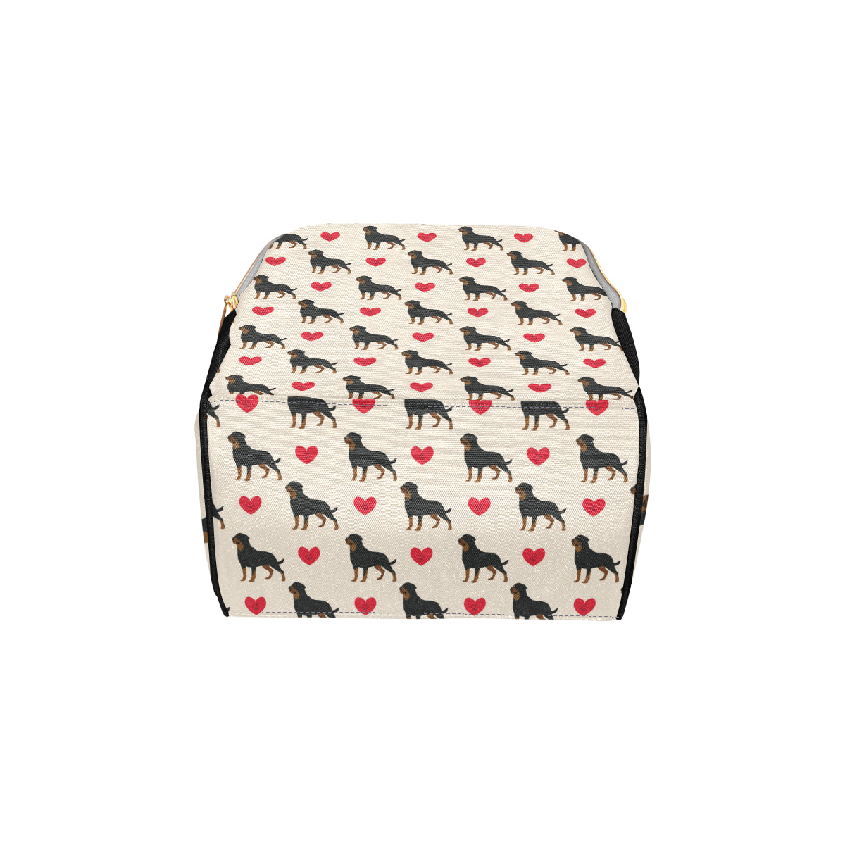 Rottweiler Pattern Print Design A02 Diaper Bag Backpack