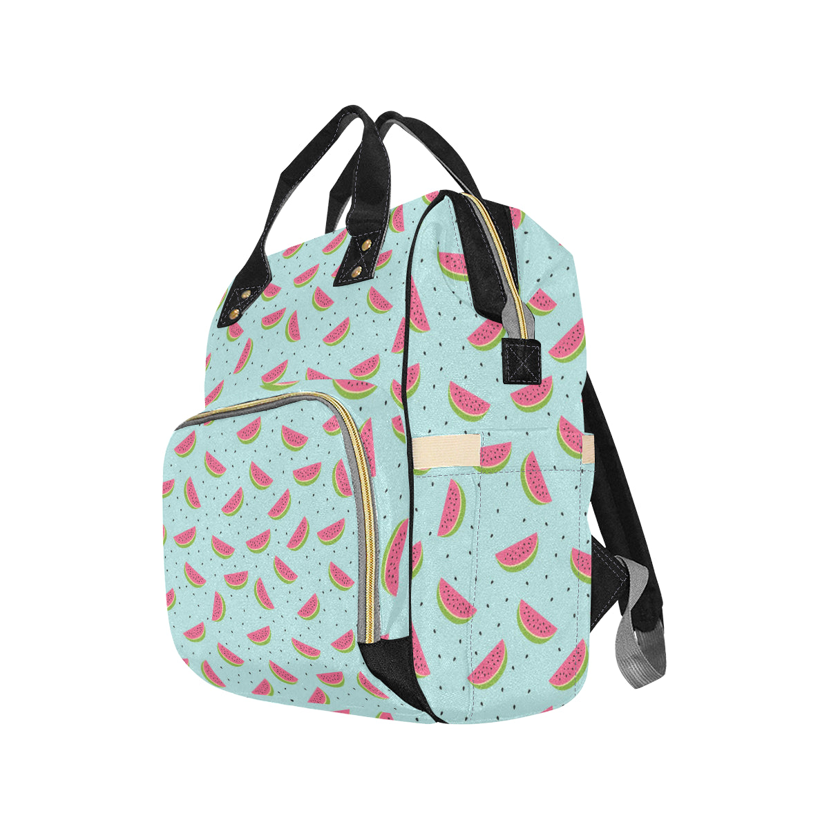 Watermelon Pattern Print Design WM06 Diaper Bag Backpack