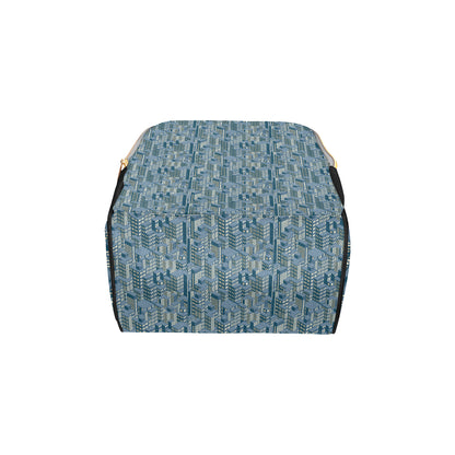 City  Pattern Print Design 01 Diaper Bag Backpack