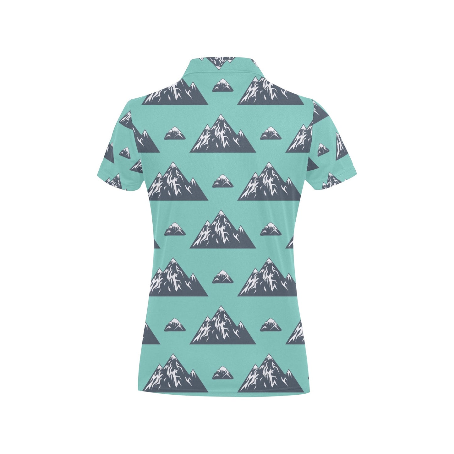 Mountain Pattern Print Design 01 Women's Polo Shirt