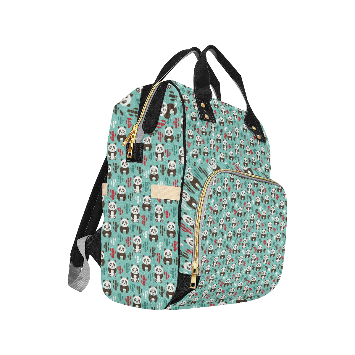 Panda Bear Cute Themed Print Diaper Bag Backpack
