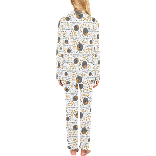 Tibetan Mastiffs Print Design LKS302 Women's Long Pajama Set