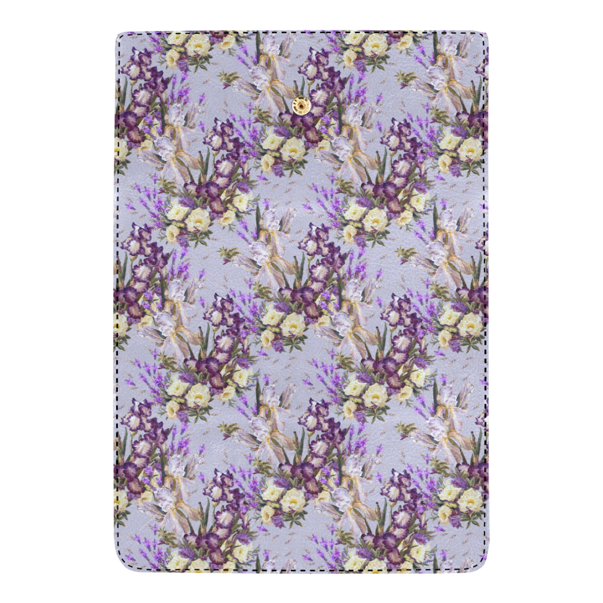 Iris Pattern Print Design IR07 Women's Trifold Wallet