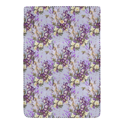 Iris Pattern Print Design IR07 Women's Trifold Wallet