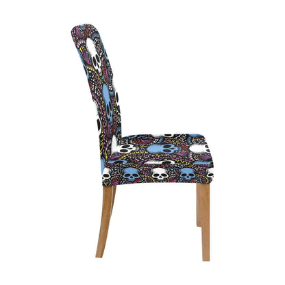 Skull Print Design LKS305 Dining Chair Slipcover
