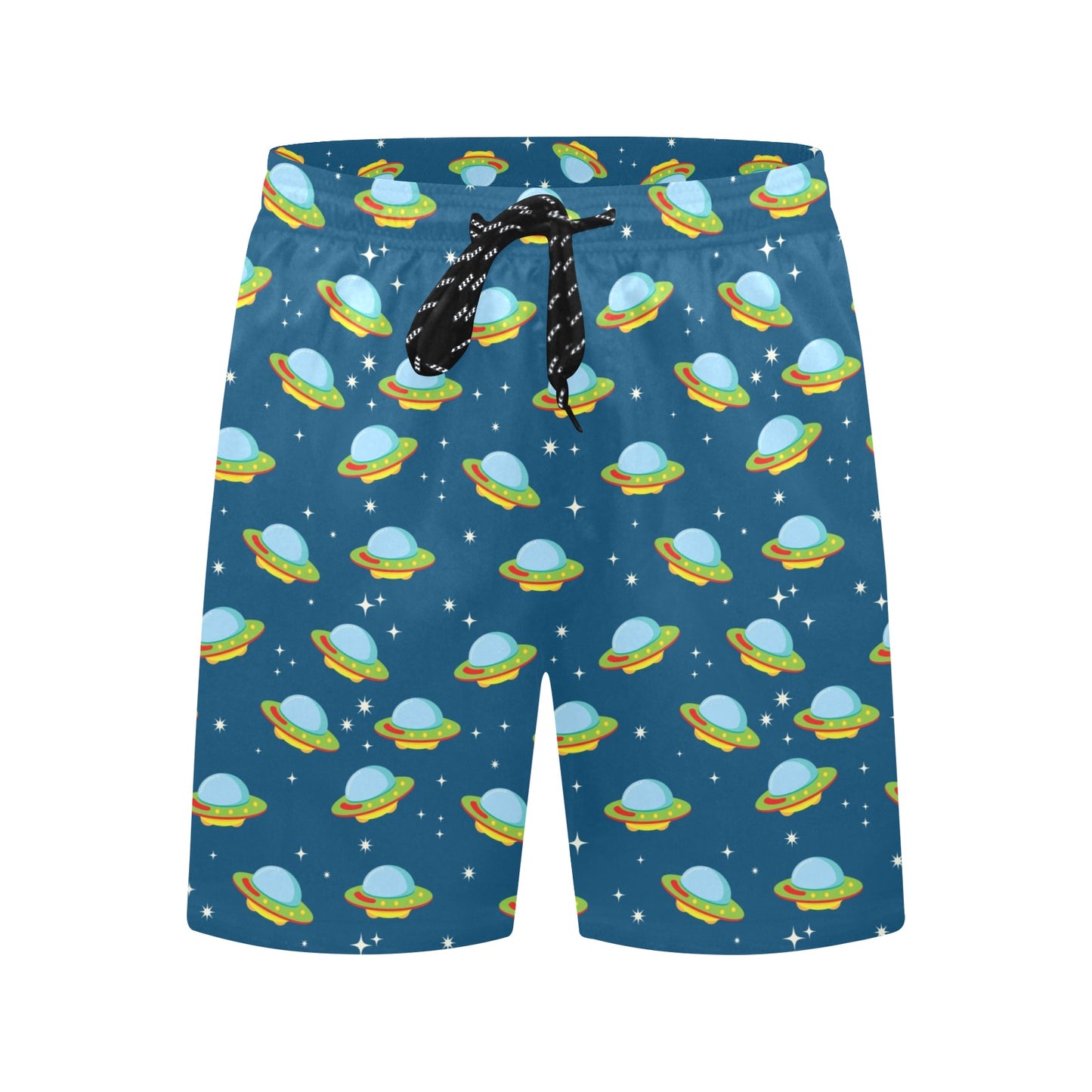 UFO Print Design LKS305 Men's Swim Trunks Beach Shorts