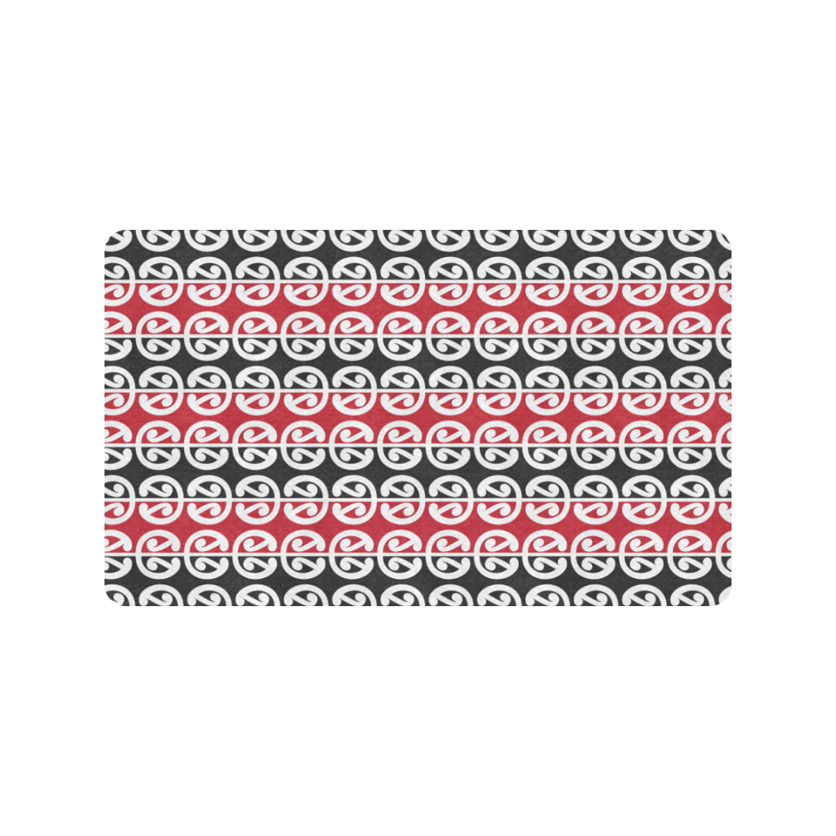 Maori Classic Themed Design Print Rubber Doormat