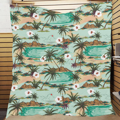 Pacific island Pattern Print Design A03 Premium Quilt