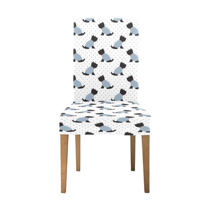 Scottish Terriers Print Design LKS3013 Dining Chair Slipcover
