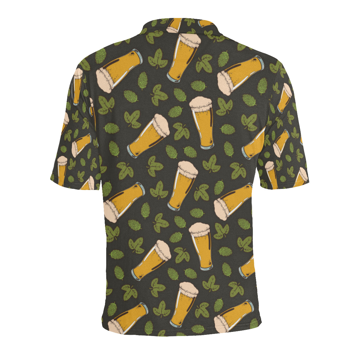 Beer Iris Pattern Print Design 02 Men Polo Shirt
