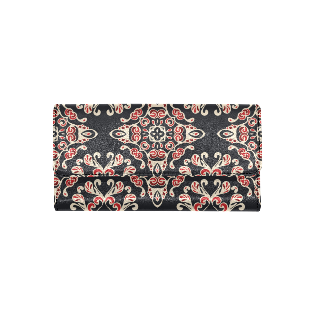 Medallion Pattern Print Design 01 Women's Trifold Wallet