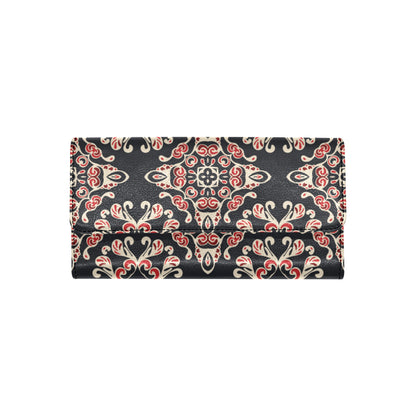 Medallion Pattern Print Design 01 Women's Trifold Wallet