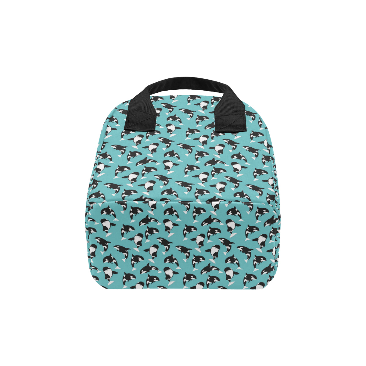 Whale Action Design Themed Print Insulated Lunch Bag
