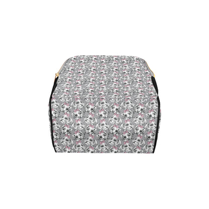 Maltese Pattern Print Design 01 Diaper Bag Backpack