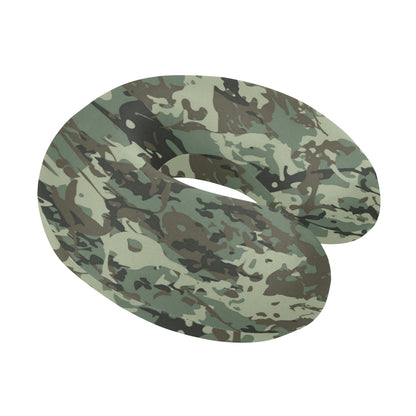 Camouflage Pattern Print Design 06 U-Shaped Travel Neck Pillow
