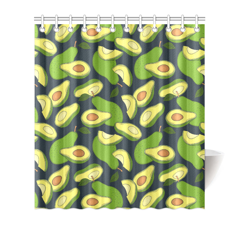 Avocado Pattern Print Design AC013 Shower Curtain