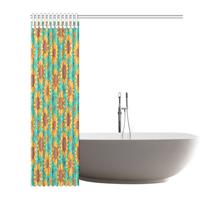 Sunflower Pattern Print Design SF013 Shower Curtain