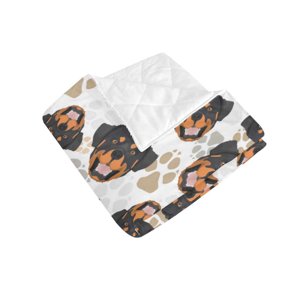 Rottweiler Pattern Print Design A03 Premium Quilt