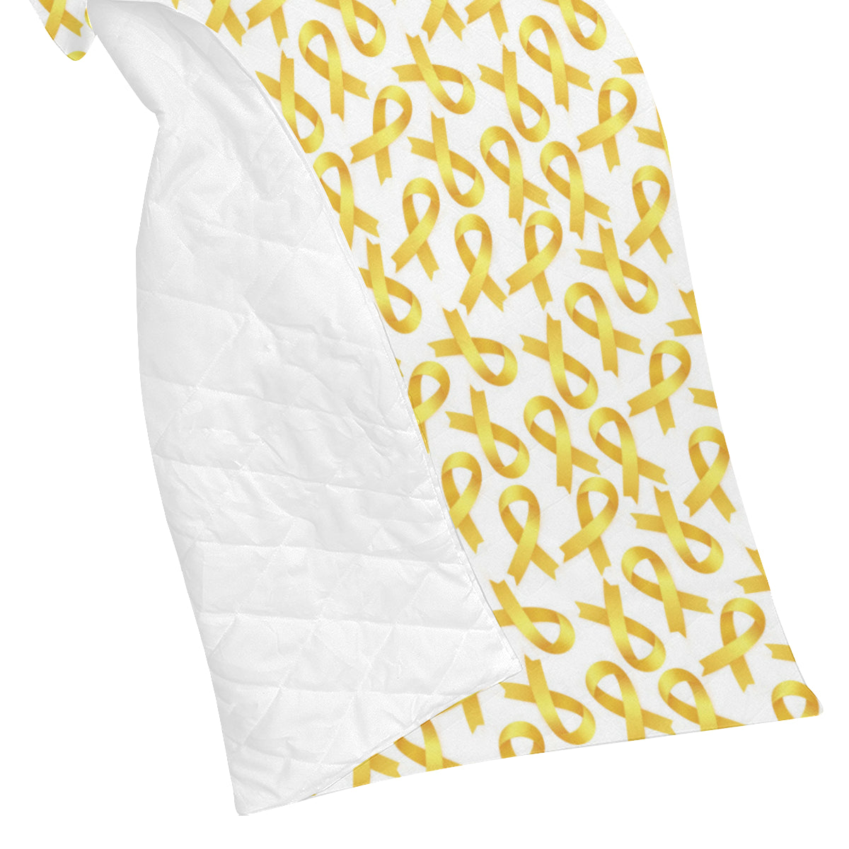 Childhood cancer Pattern Print Design 02 Premium Quilt