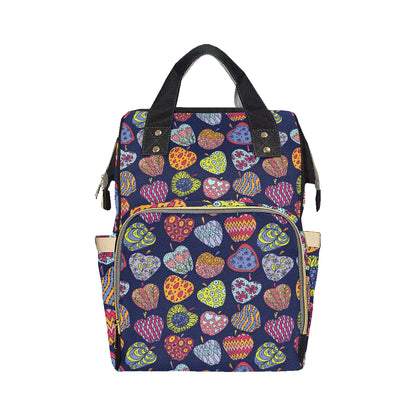 Apple Pattern Print Design AP05 Diaper Bag Backpack