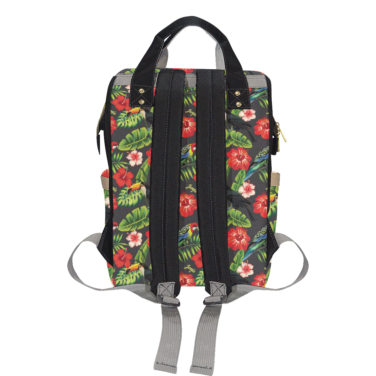 Tropical Flower Pattern Print Design TF04 Diaper Bag Backpack