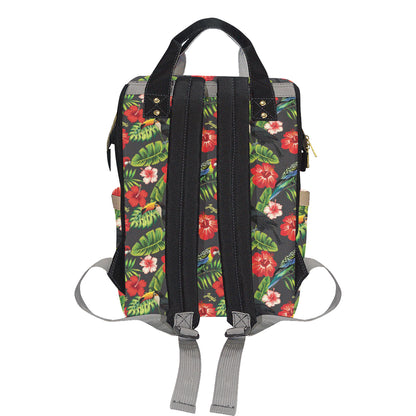Tropical Flower Pattern Print Design TF04 Diaper Bag Backpack