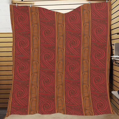 Maori Pattern Print Design 05 Premium Quilt