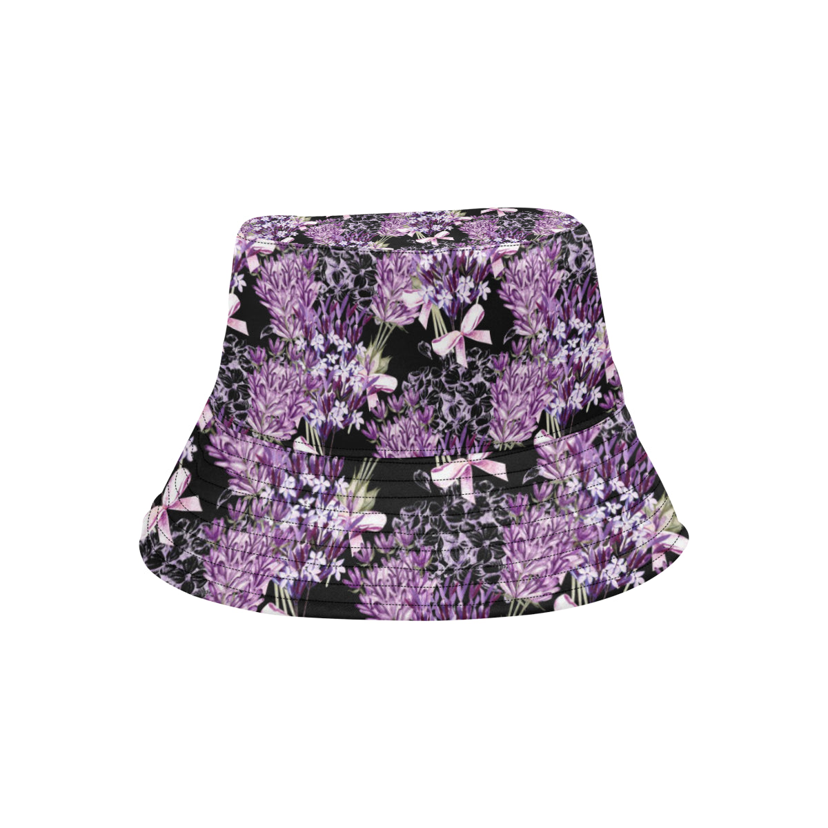 Lavender Pattern Print Design LV06 Unisex Bucket Hat