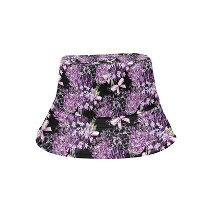 Lavender Pattern Print Design LV06 Unisex Bucket Hat