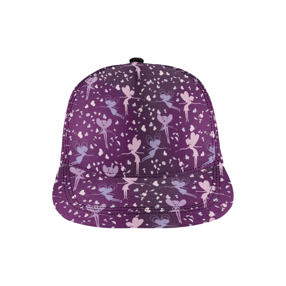 Fairy Pink Print Pattern Snapback Cap