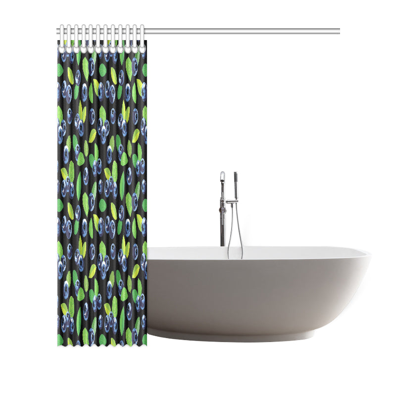 Blueberry Pattern Print Design BB03 Shower Curtain