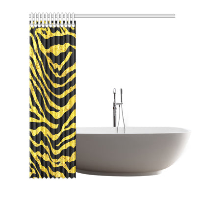 zebra Gold Shower Curtain