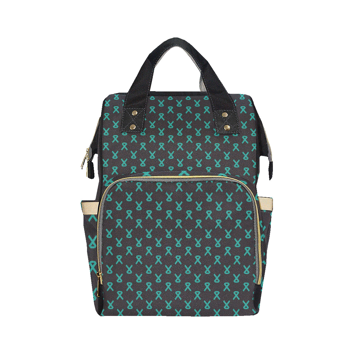 Ovarian cancer Pattern Print Design A01 Diaper Bag Backpack