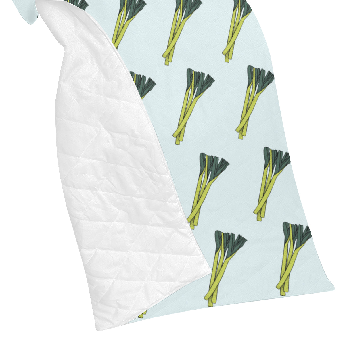 Leek Pattern Print Design 03 Premium Quilt