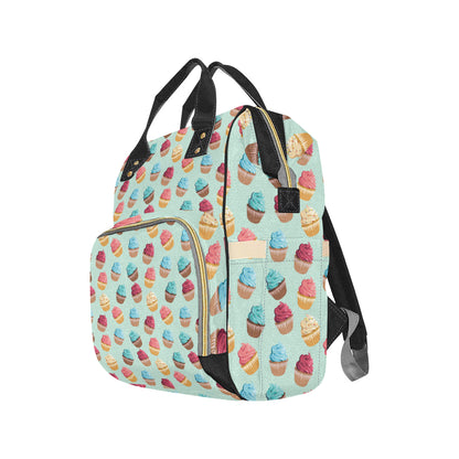 Cupcake Pattern Print Design 01 Diaper Bag Backpack