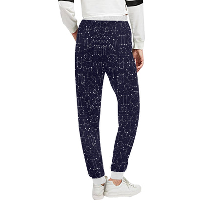 Zodiac Pattern Design Print Unisex Sweatpants