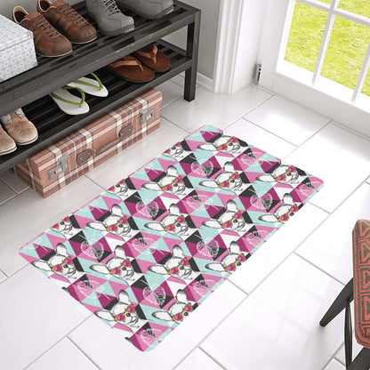 Chihuahua Cute Triangle Pattern Rubber Doormat