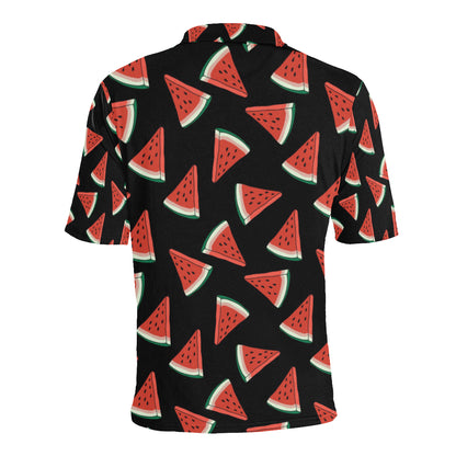 Watermelon Pattern Print Design WM01 Men Polo Shirt