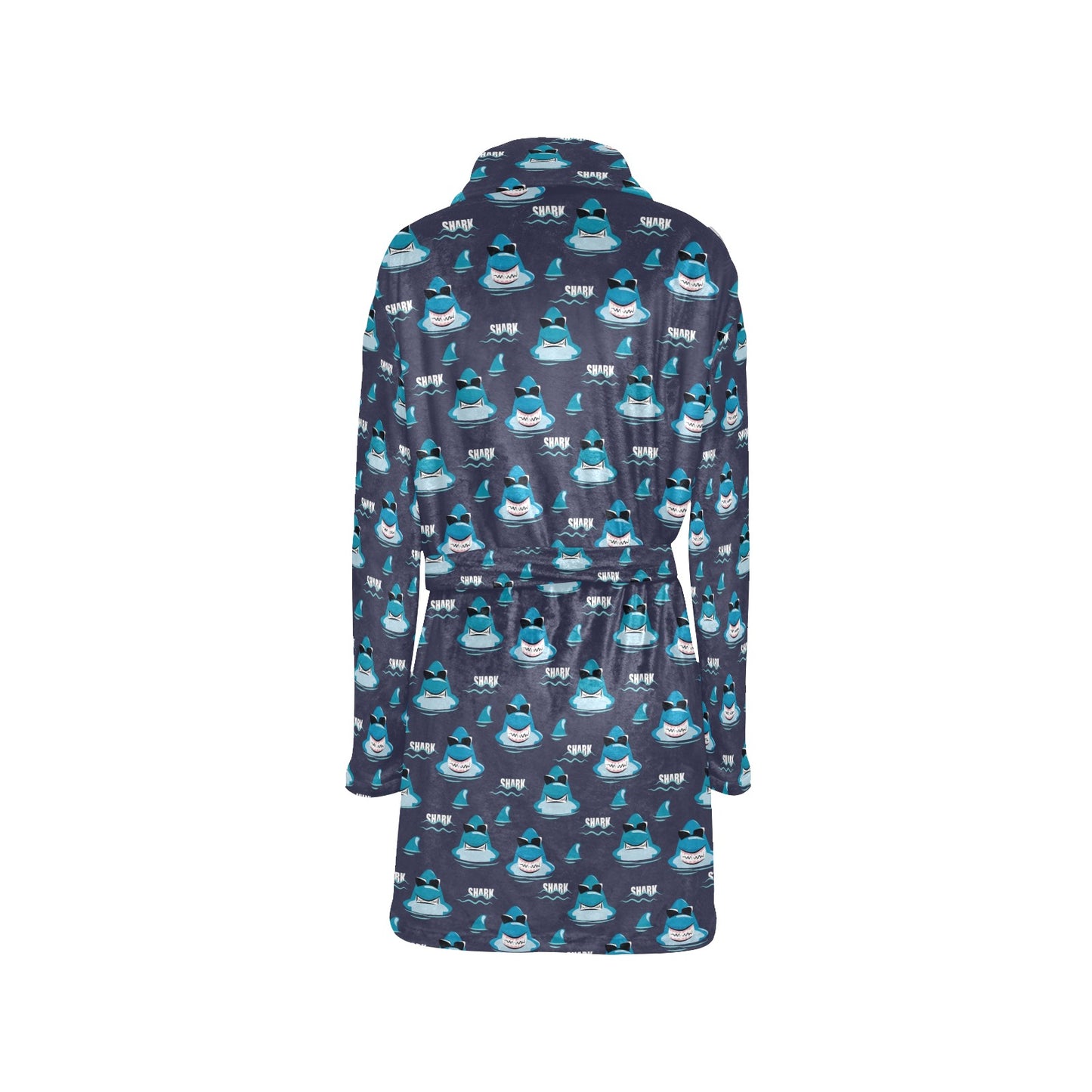 Shark Print Design LKS309 Women's Fleece Robe
