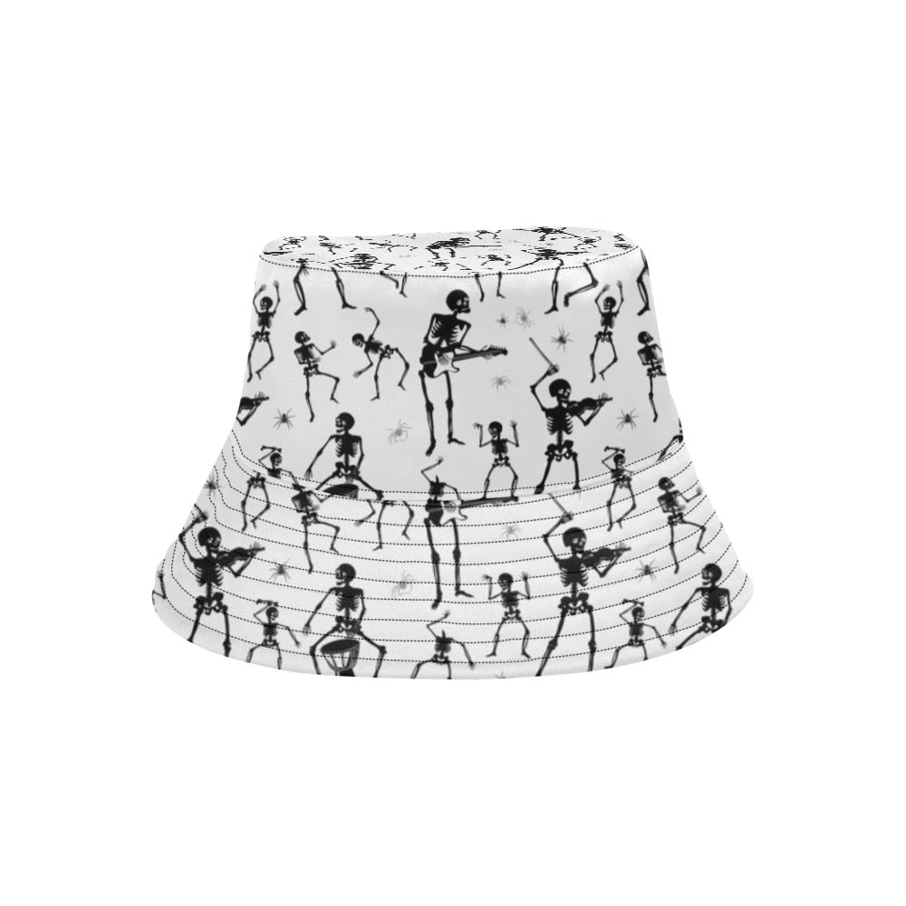 Skeleton Music Player Print Design LKS303 Unisex Bucket Hat