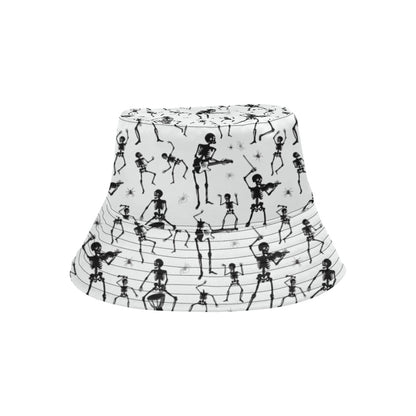 Skeleton Music Player Print Design LKS303 Unisex Bucket Hat