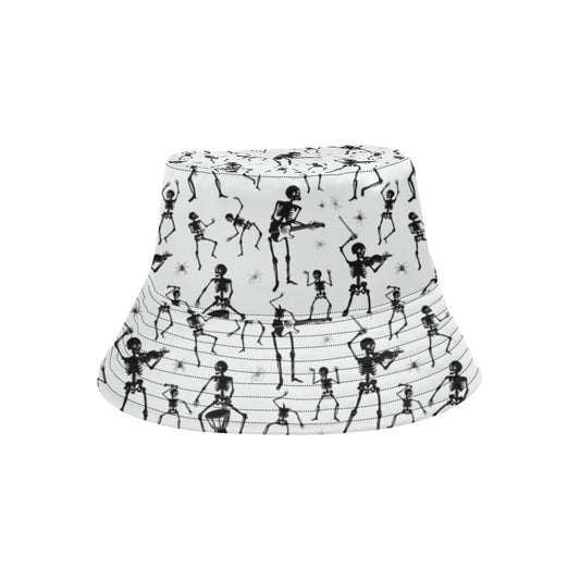 Skeleton Music Player Print Design LKS303 Unisex Bucket Hat