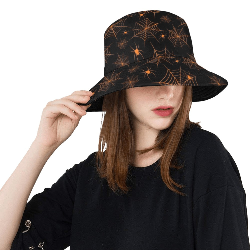 Spider Web Print Design LKS306 Unisex Bucket Hat