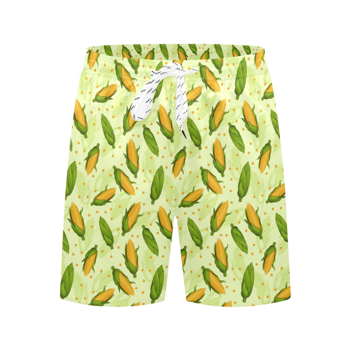Agricultural Fresh Corn cob Print Pattern Men's Swim Trunks Beach Shorts