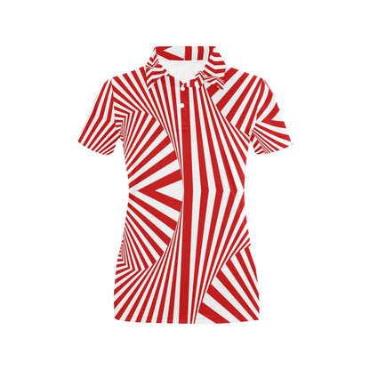 Vortex Print Design LKS304 Women's Polo Shirt