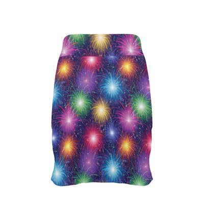 Firework Colorful Print Design LKS301 17" Golf & Pickleball Skort with Pockets
