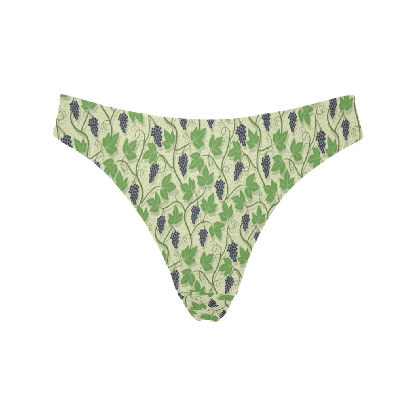 Wine Grape Thmed Print Women's Thongs