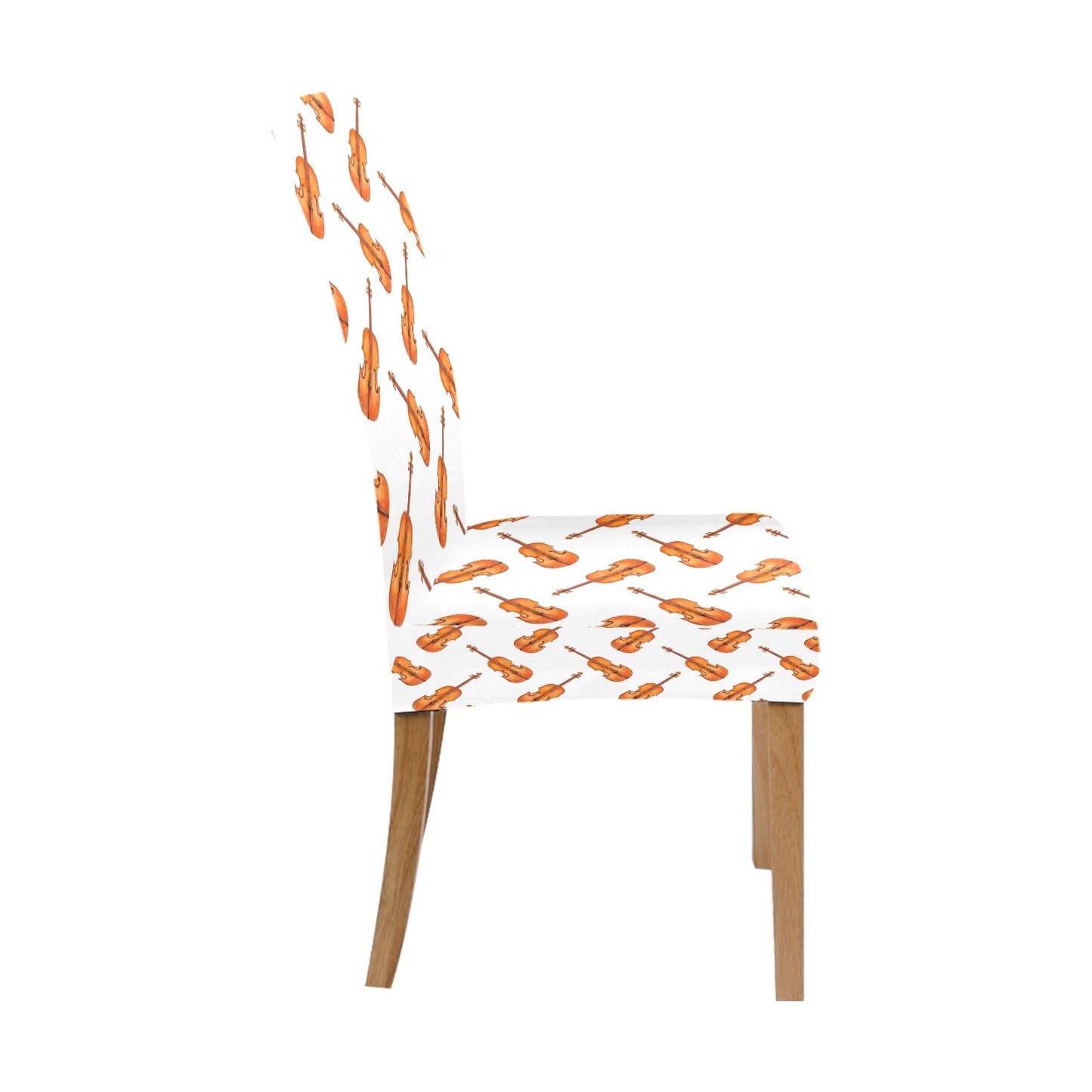 Violin Print Design LKS401 Dining Chair Slipcover