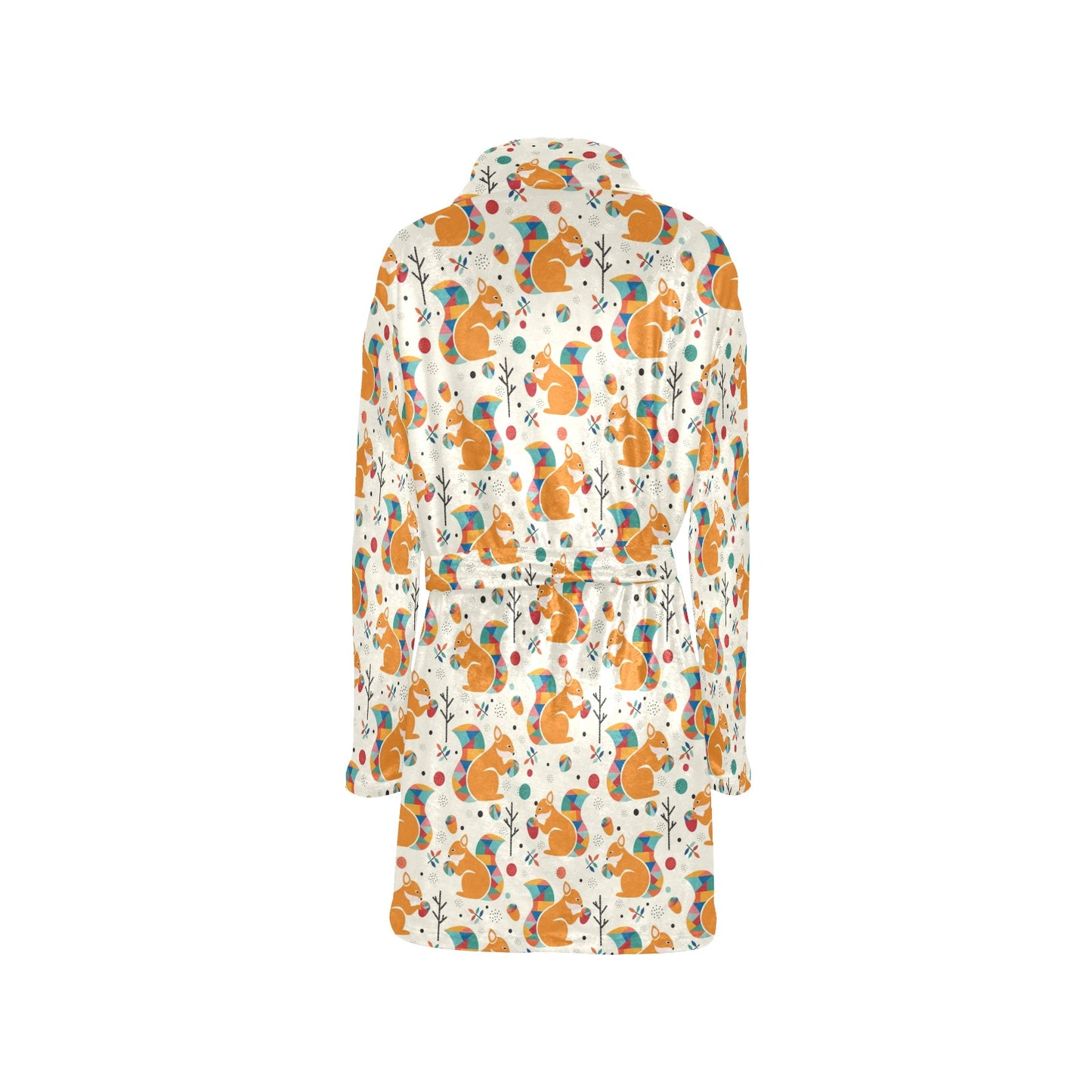 Squirrel Print Design LKS304 Women's Fleece Robe