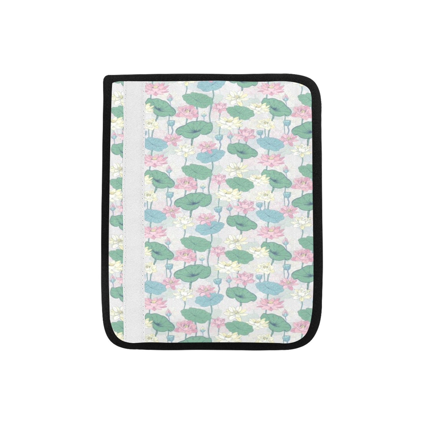 Water Lily Print Design LKS305 Car Seat Belt Cover